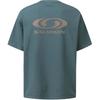 SALOMON Uni Link Pocket Round Neck Quick Dry Short Sleeve T-Shirt Unisex Tops Bright-Charcoal C28043