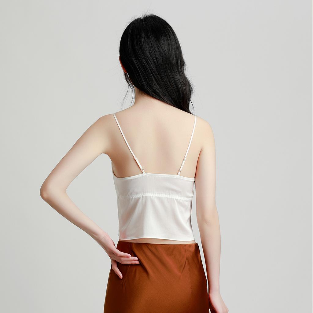 Mulberry Silk Back Strap Tank Top