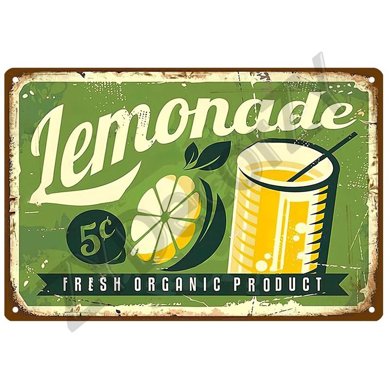 Pizza Retro Tin Sign Poster Vintage Wall Posters Metal Sign Decorative Wall Plate Kitchen Plaque Metal Vintage Decor Accessories