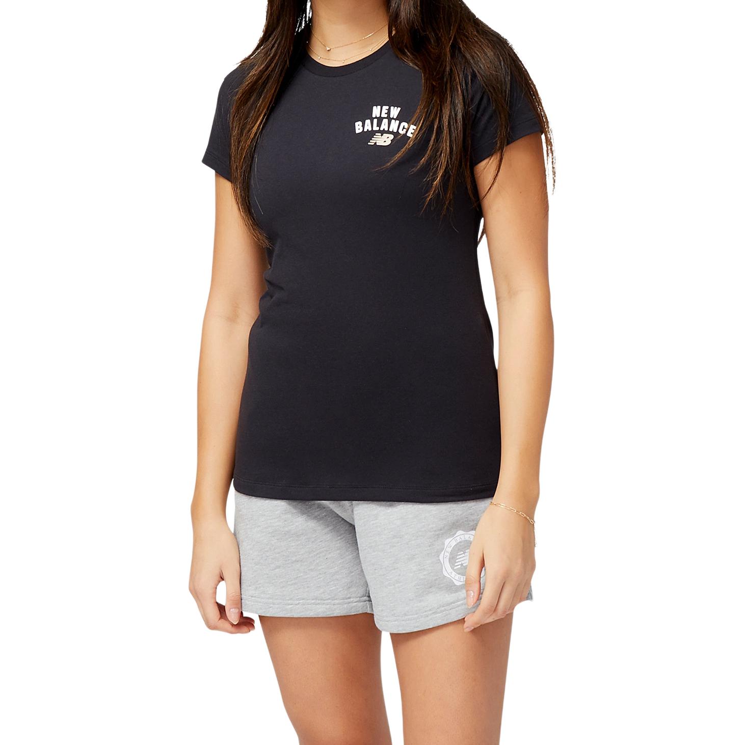 New Balance Athleisure Regular T Shirt Women s Black WT31804-BK L