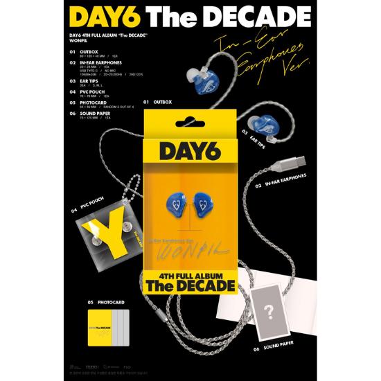 Fones de Ouvido Intra-auriculares Ver Álbum 4 do DAY6 The DECADE