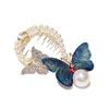Lady Charm Ball Hair Clip Butterfly Pearl Ponytail Clip Headdress Head Buckle Hair Accessories