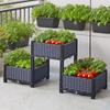 Large Rectangular Plastic Flower and Vegetable Planter for Home and Balcony