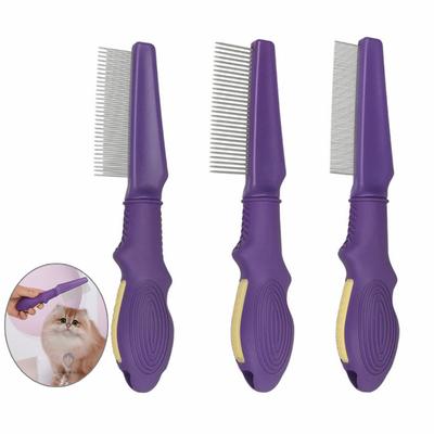 Dog Brush Cat Grooming Comb Cat Comb Dog Flea Comb Dense Teeth Open Knots Hair Remover Pet Comb for Dogs Cats Pet Supplies