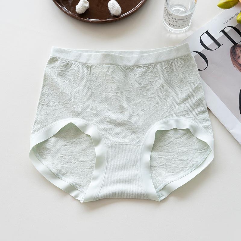 

Plus Size Female Summer Ultra Thin Breathable 100A Antibacterial Crotch Non Scratch Briefs M небесно-голубой