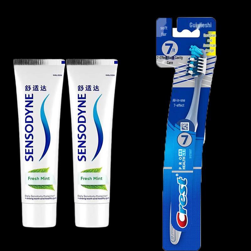 Sensodyne Fresh Mint Toothpaste & Toothbrush Combo