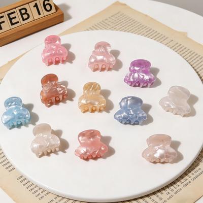 Small Hair Claw Jelly Color Hair Styling Clip Mini Size Updo Shark Hair Claw Versatile Hair Accessory
