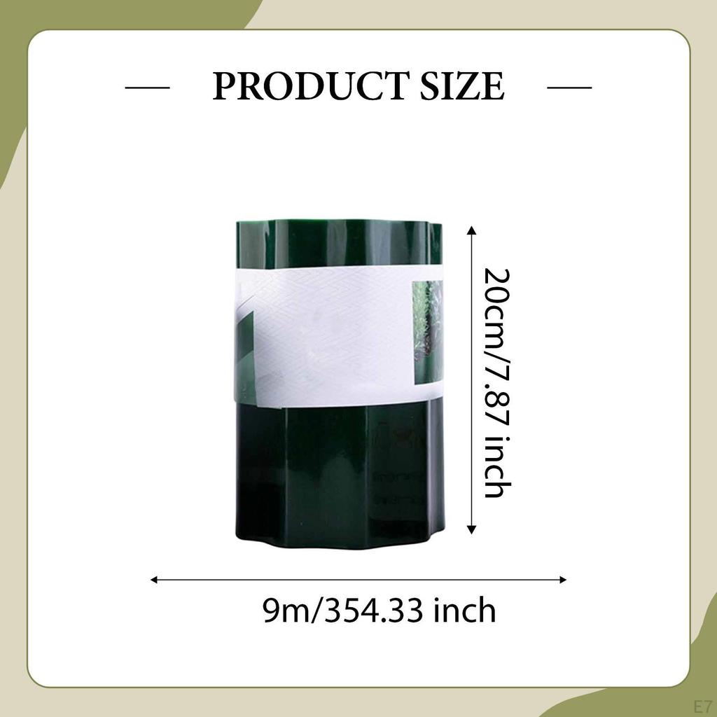 Garden Edging Border Backyard Ornament Patio Barrier Landscape height 10cm
