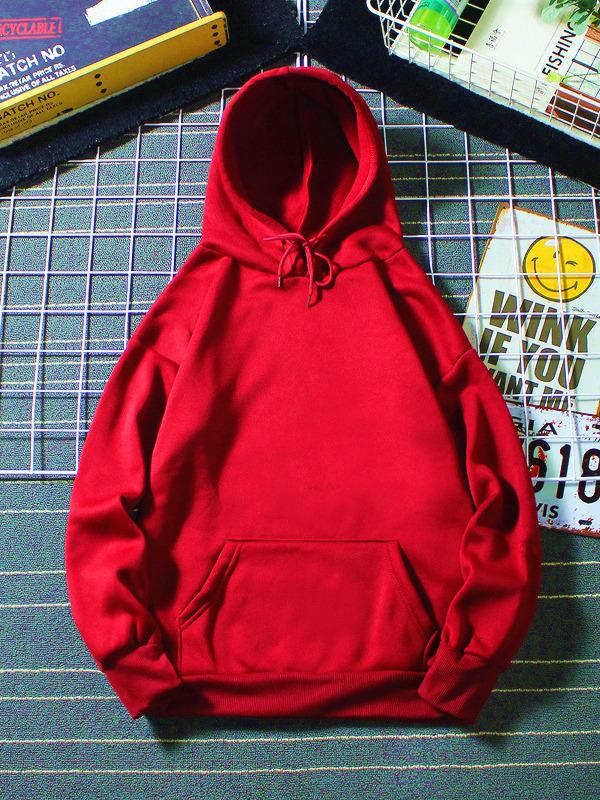 Autumn/Winter 2023 Unisex Plus Velvet Loose Pullover Hoodie