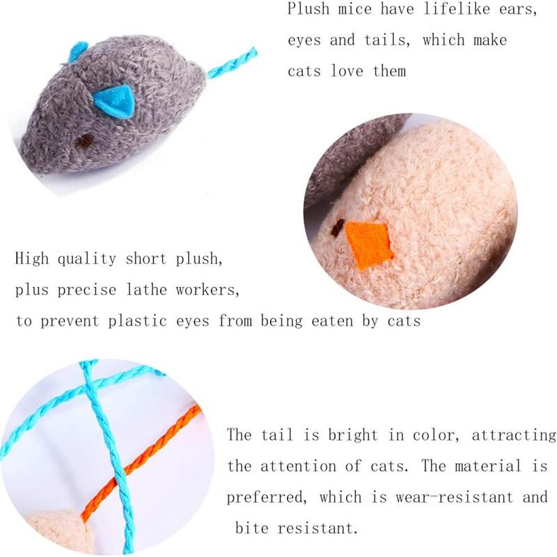 Plush Mouse Shaped Cat Toy Interactive Toy For Cats Pet Toys