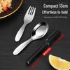 MAXCOOK 316 Stainless Steel Kids Fork and Spoon Set
