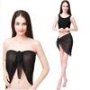 Sheer Wrap Dress Women's Swimsuit Bodycon Swimsuit Skirt Beach Bikini Cover-Up Dress Chiffon