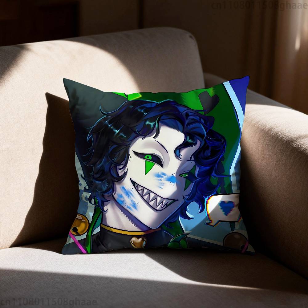 Game The Freak Circus Pillow Case Square DoubleSided Printing Short Plush Sofa Cushion Cover Bedroom Bedside Pillow