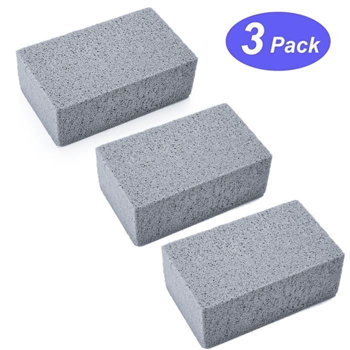 3 PCS Griddle Grill Cleaner Stone Ponce Nettoyage Brick Block pour enlever les taches de graisse de barbecue