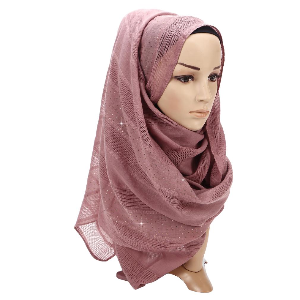 90x180cm Shining Linen Hijab, Scarf Shawl for Women
