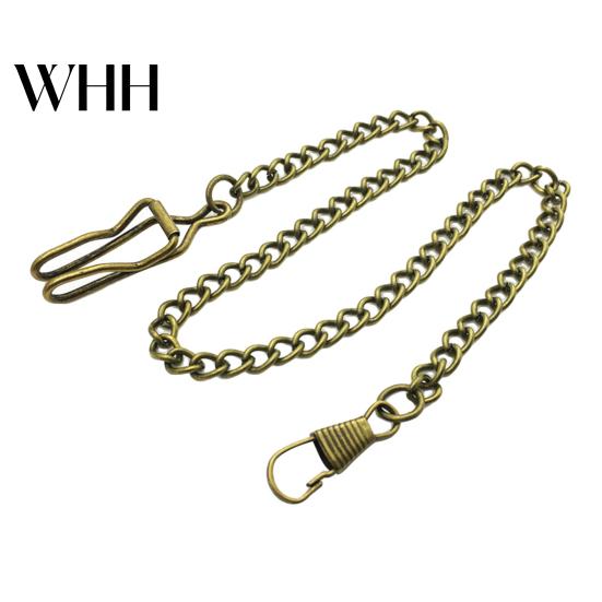 Watch Unisex Vintage Alloy Pocket Link Antique Jewelry Chain Necklace Gift Decor Holder