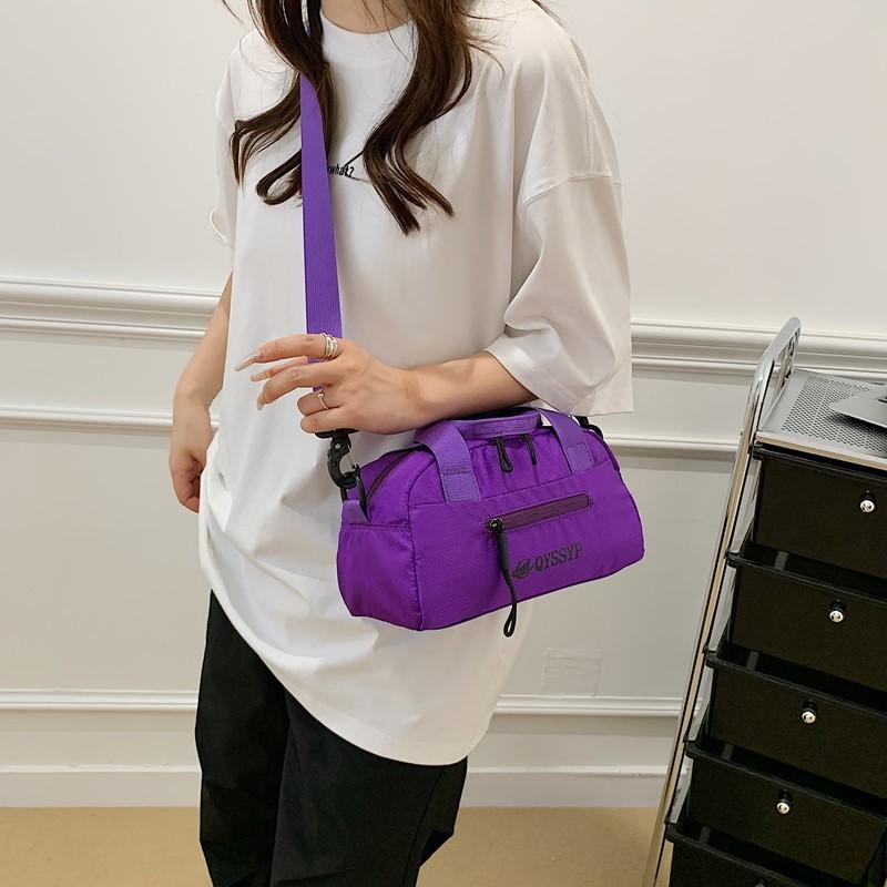 Japanese Trend Alphabet Sports Crossbody Bag Simple Casual Men's and Women's Portable Outdoor Lightweight Baseball Bag Fashion Trend Bag