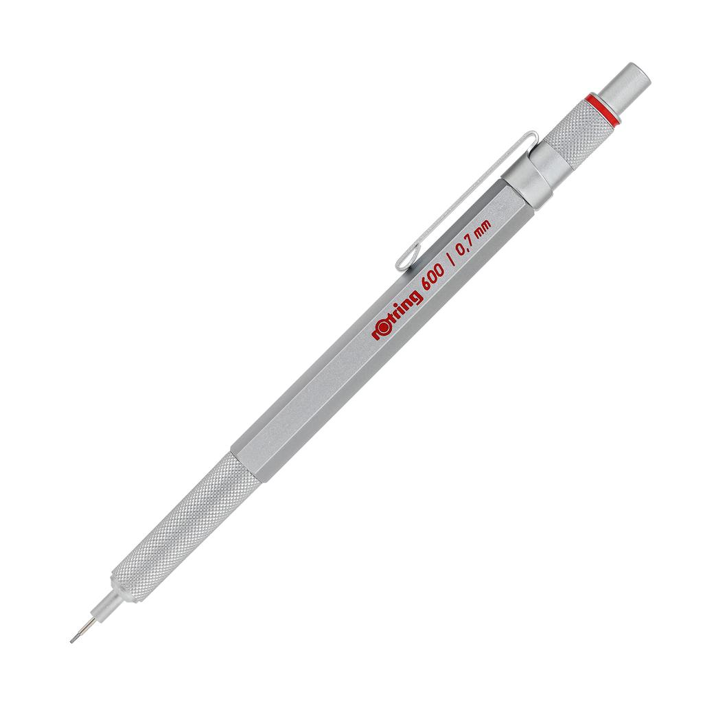 Rotring 600 Mechanical Pencil 0.7mm Silver | Genuine Japan Import