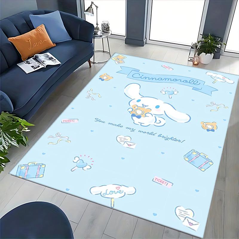 Cinnamoroll Anime Cartoon Design Chair Mat Non-Slip Carpet for Office Home Decoration Living Room Bedroom Game Room Dormitory.E080