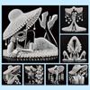 5D DIY Teilweise Speziell Geformter Bohrer Diamant Malerei Set Elegante Dame Dekoration
