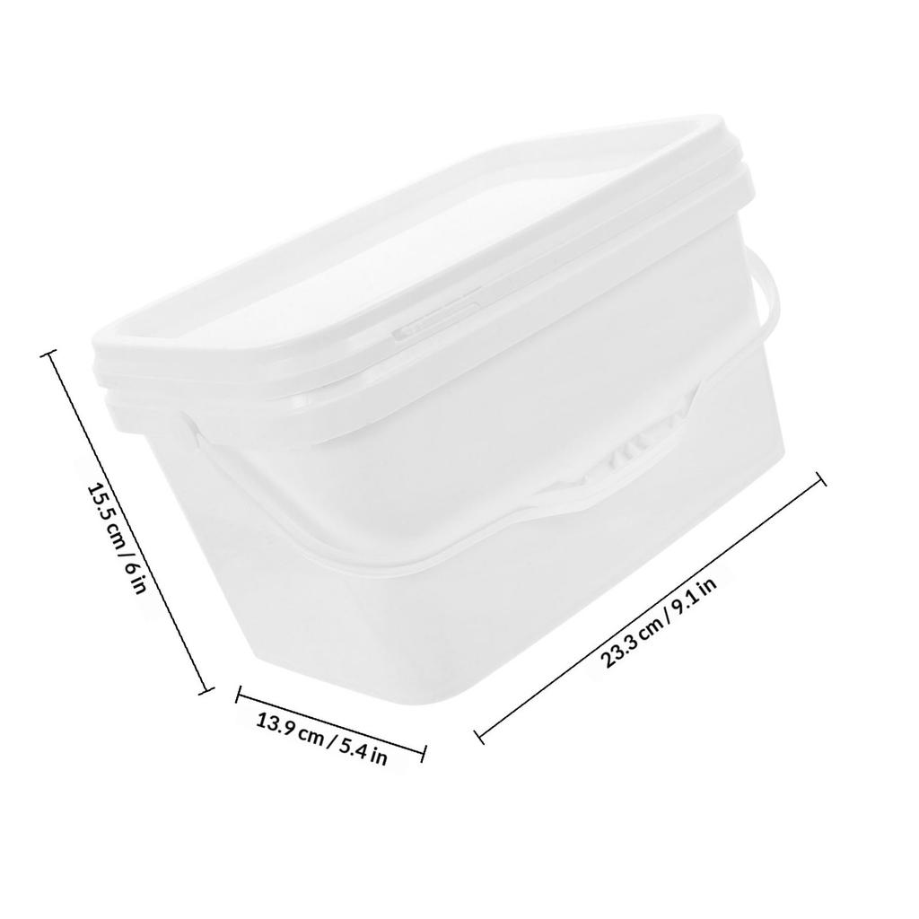 Painting Storage Bucket Plastic PP Handled Lightweight Paint Container for Varnish Pigment Art Painting Bucket