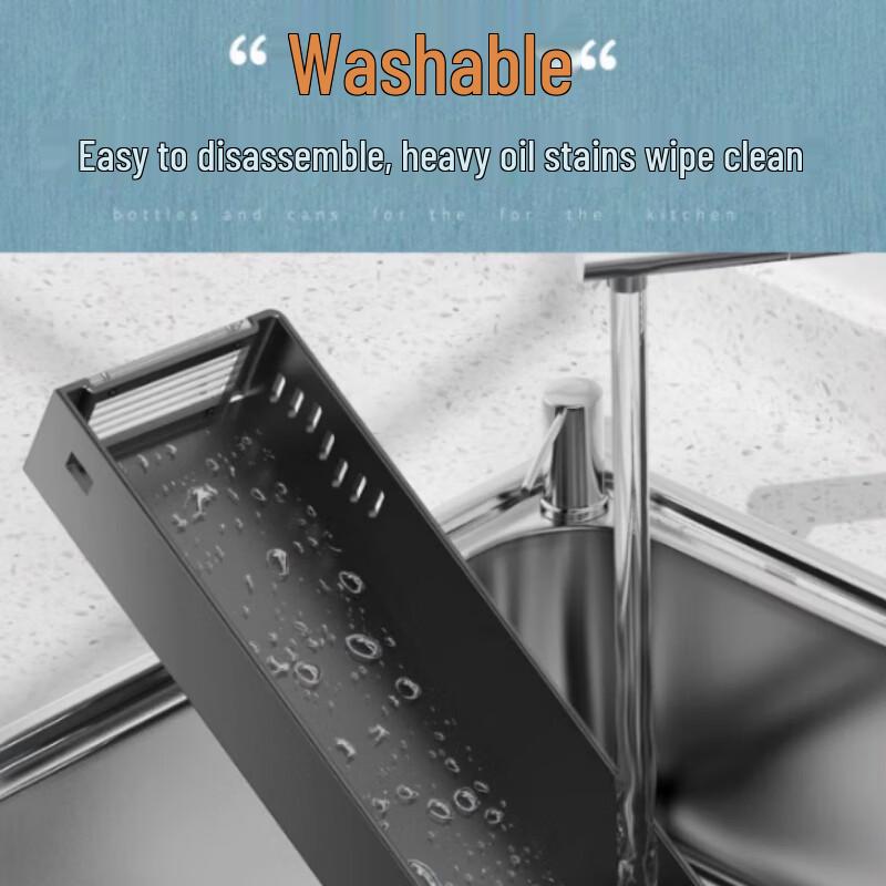 Yunshuang Wandmontierter Küchenorganizer mit Messerhalter