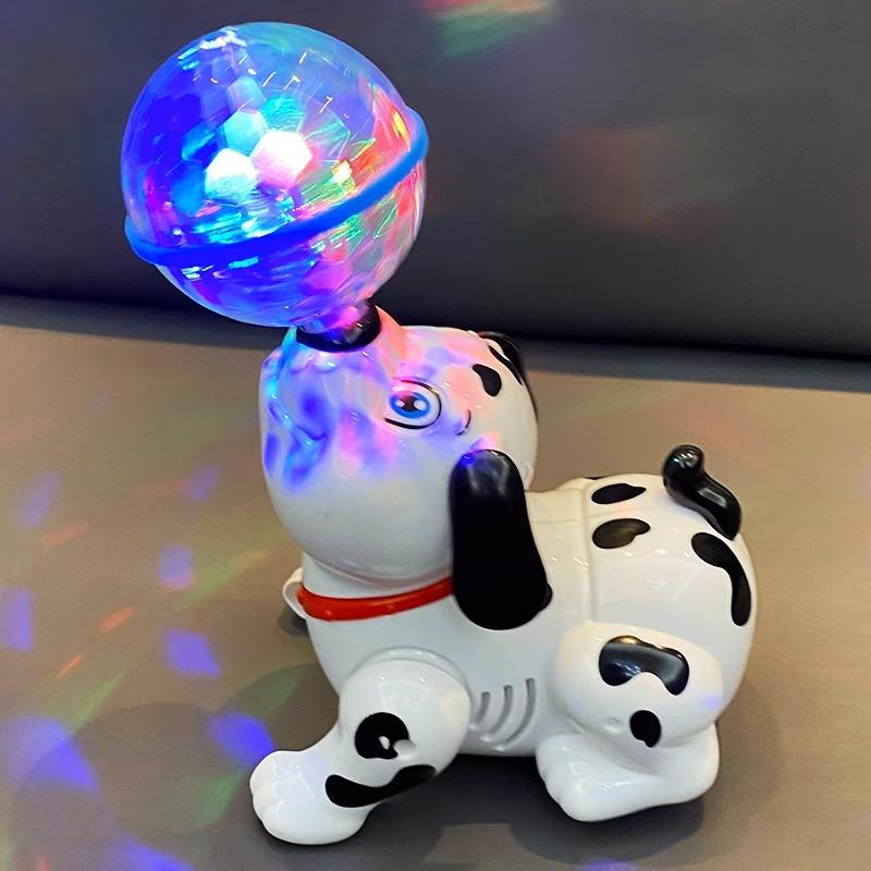 Kids Toys Top Ball Puppy Electric Toys Children's Universal Rotating Light Music Projection Dancing Children's Toys