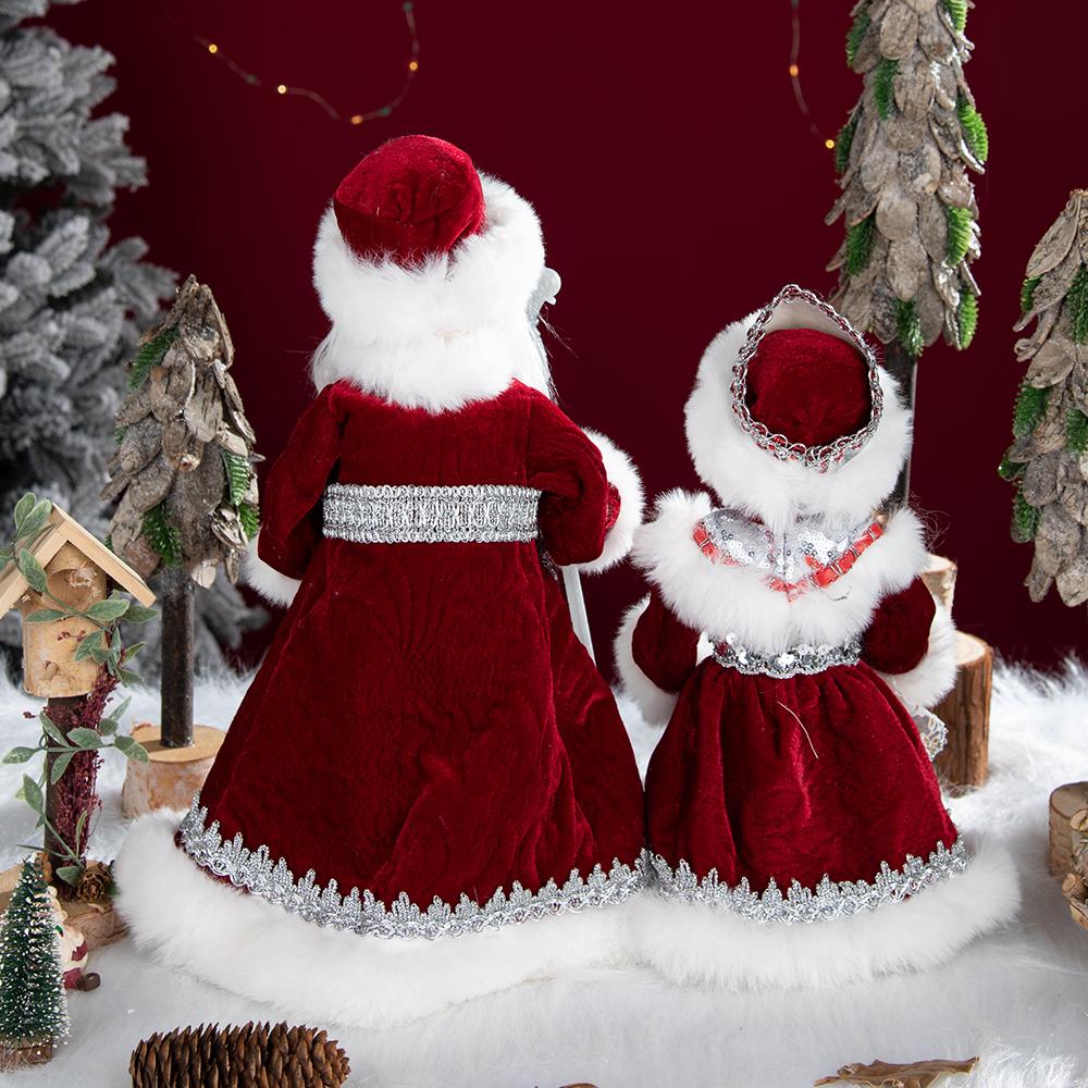 New Style Christmas Santa Claus Electric Toys Doll Fashion Russian Snegurochka Doll Singing Home Ornament Doll With Long Braid