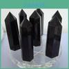 Elegant And Timeless 100% Natural Obsidian Black Quartz Crystal Stone Point Healing Hexagonal Wand