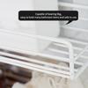 Metal Wire Punch-Free Wall Hanging Mounted Spice Rack Storage Shelf Basket Space Saver with 1