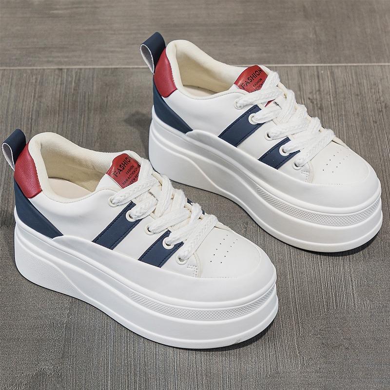 Little white shoes women's shoes autumn new muffin thick-soled versatile sports and leisure board shoes
