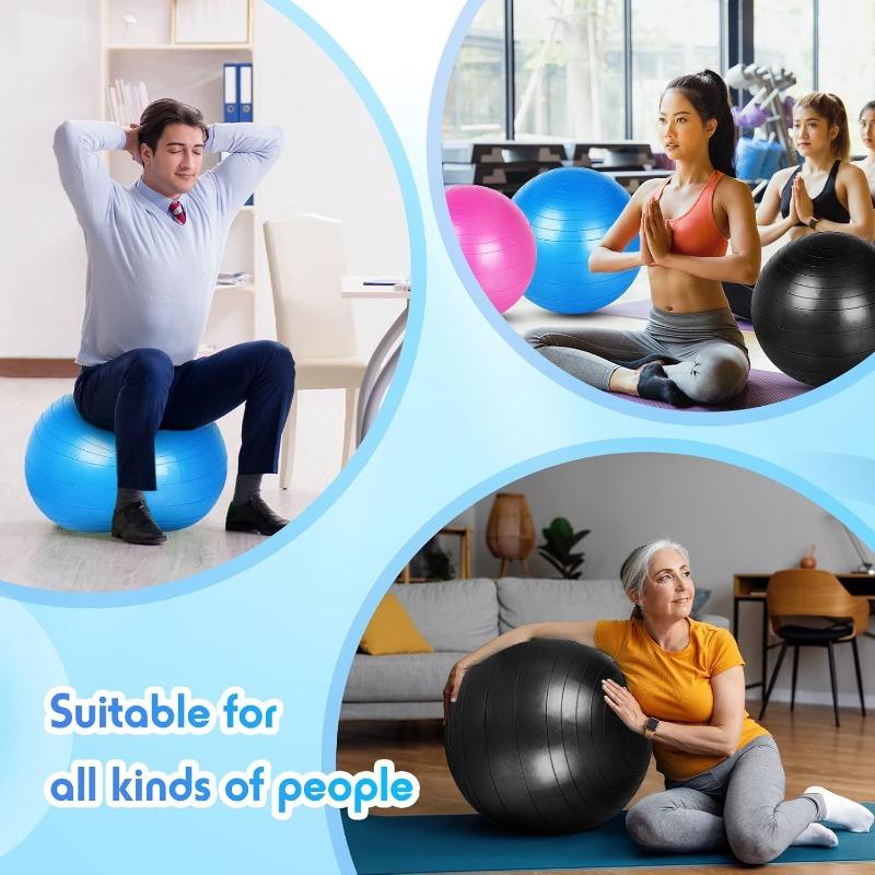 65/75/85Cm Yoga Ball for Fitness Balance Pregnancy Pilates Stress Relief Home Gym Equipment