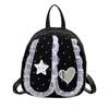 Schoolbag Korean version of sweet lace polka dot lop ear rabbit backpack girly style high value commuting foreign style fashion small backpack
