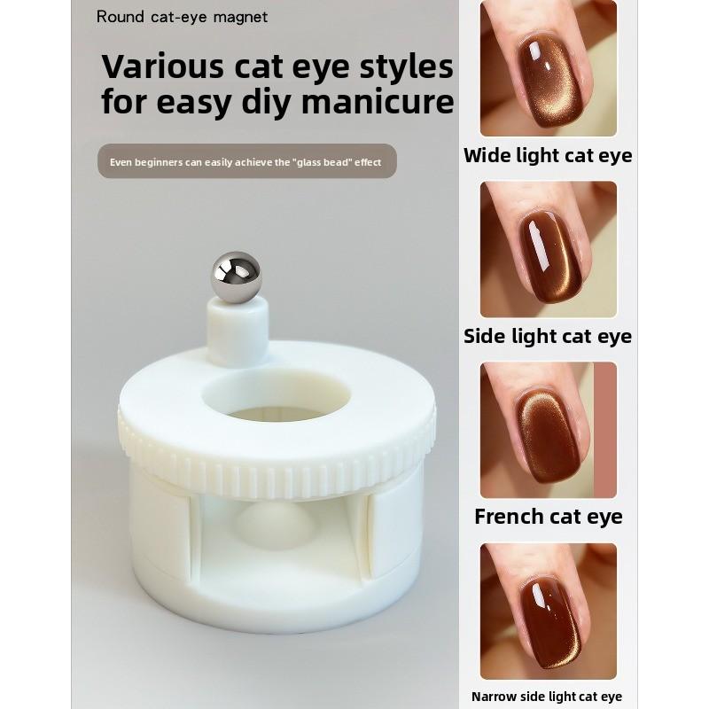 New 3-in-1 Rotating Cat Eye Nail Magnet Multifunctional UV LED Magnet Super Strong Magnets and Wide Beam Fancy for Nail Salons