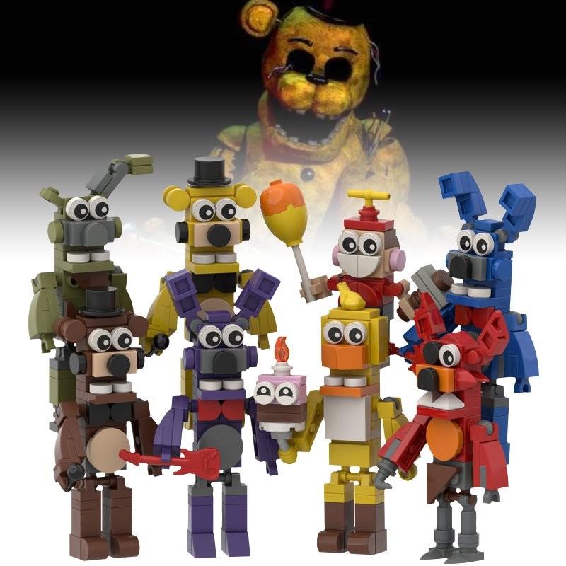 Five Nights At Freddys 8pcs Assembling Building Blocks Toys Tabletop Decoration