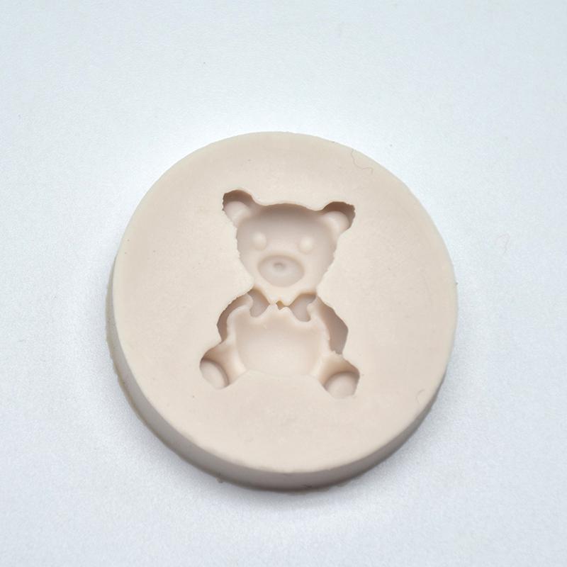 1 stk Bjørn Silikonform Mini Fondantform Kakedekoreringsverktøy Sjokoladeform