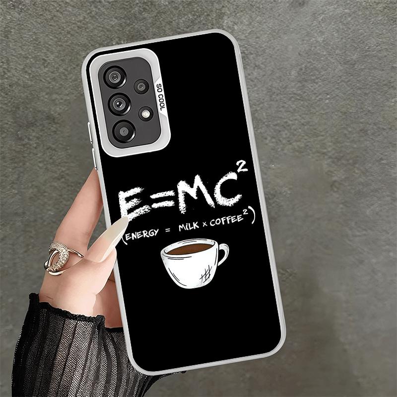 Black Coffee Fashion Style Shockproof Phone Case for Samsung A17 A16 A15 A14 A37 A57 A36 A56 A26 A35 A55 A25 A34 A54 A24 A13 A23