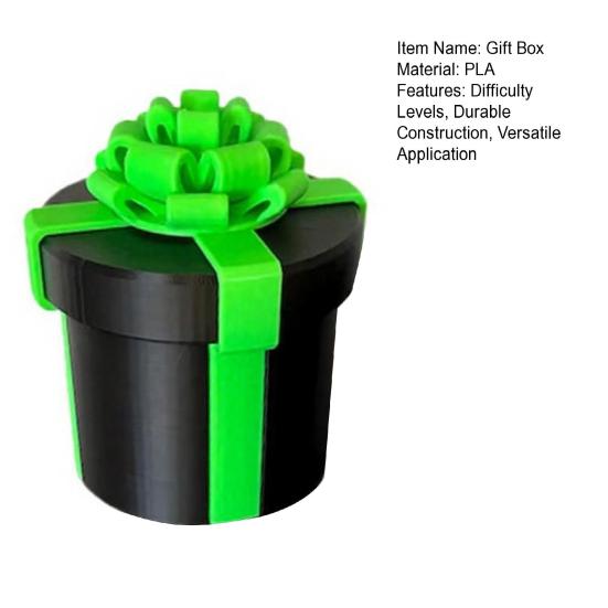 Annoying Nested Screw Gift Box Customizable Difficulty 3 To 10 Tiers Durable Reusable Prank Christmas Gift Packaging Container