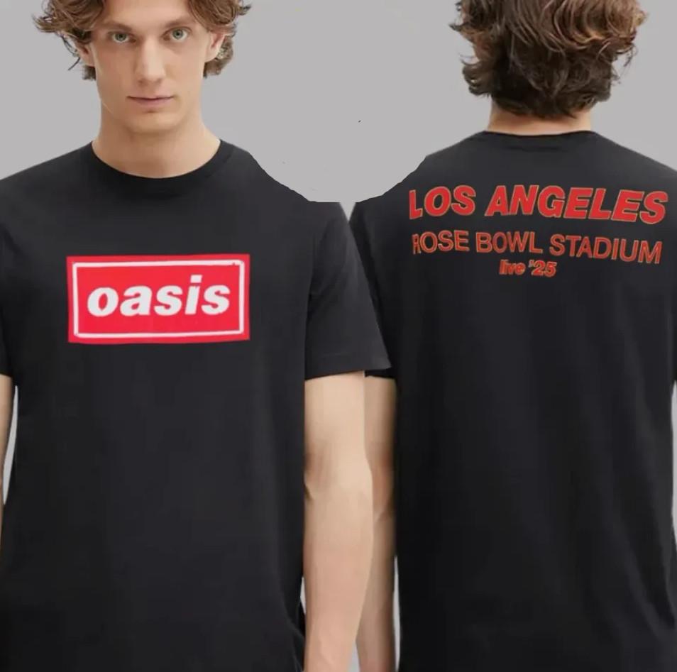 

Oasis Live 25 Тур в Лос-Анджелесе на стадионе Rose Bowl 6 7 сентября 2025 Футболка M