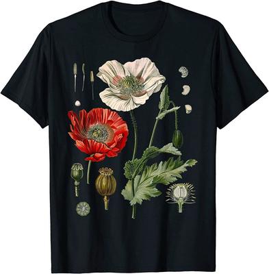 Μπλουζάκι Unisex Botanical Poppies Red Poppy