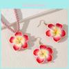 Geometric Resin Pendant Necklace Set For Women With Punk Style And Circle Elements