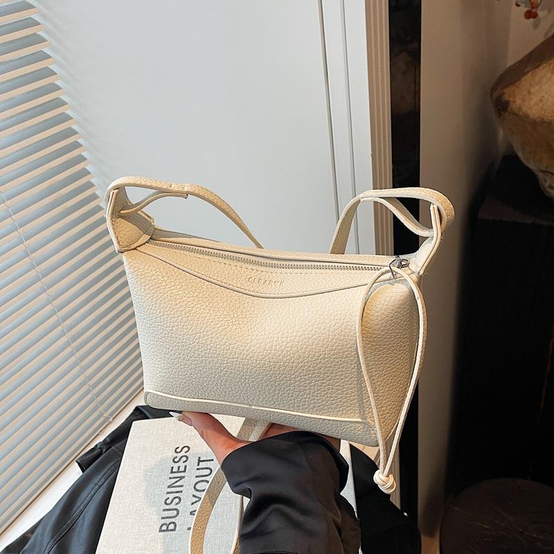 New small bag women's 2025 summer new lychee pattern shoulder bag commuter women's bag versatile fashion messenger bag