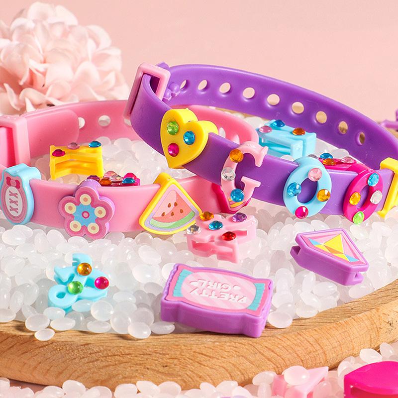 Bracelet Making Kit for Girls DIY Jewelry Craft Kits Letter Bracelet Toys Gifts for Party Supply and Travel Activities