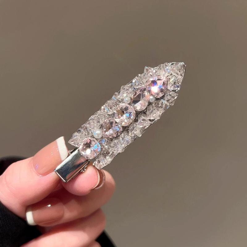 Korean Style Elegant Shiny  Seamless Hair Clip Simple Versatile  Side Clip Hair Accessories