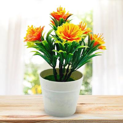 1 Set Landscaping Plastic Stunning Vivid Decorating Artificial Kapok Plant Pot Fake Potted Flower
