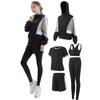Women's Sportswear Yoga Set (5-piece Set): Fitness Wear, Tracksuit, Sports Bra, Long Tights,