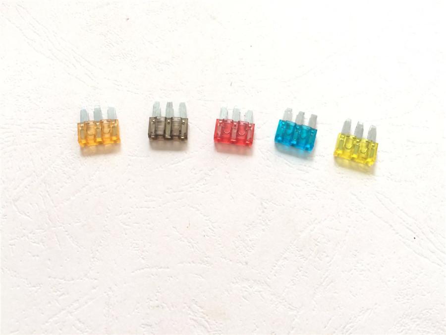25 buc 5 tipuri amestecate Auto Mașină 3 pini Siguranță 5A 7.5A 10A 15A 20A Calitate înaltă