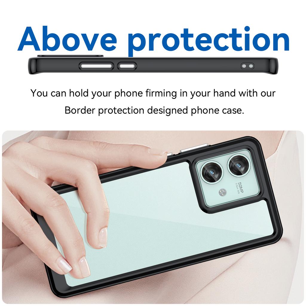 For Motorola Edge 40 Neo 5G Case Anti-scratch TPU+Acrylic Cellphone Back Cover