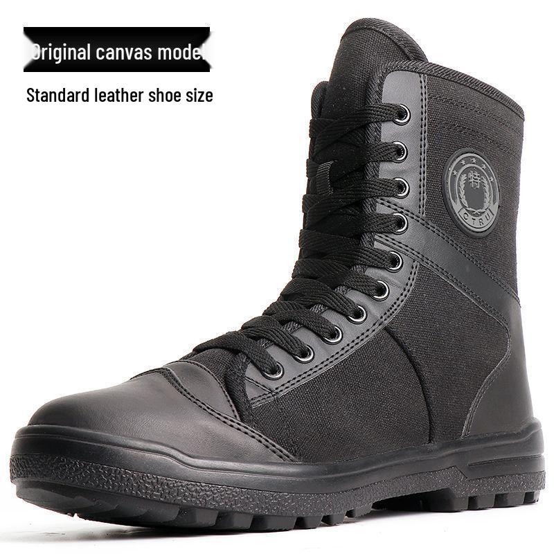 Men's Lightweight Summer Tactical Boots: Breathable High-Top Combat and Outdoor Martin Shoes.