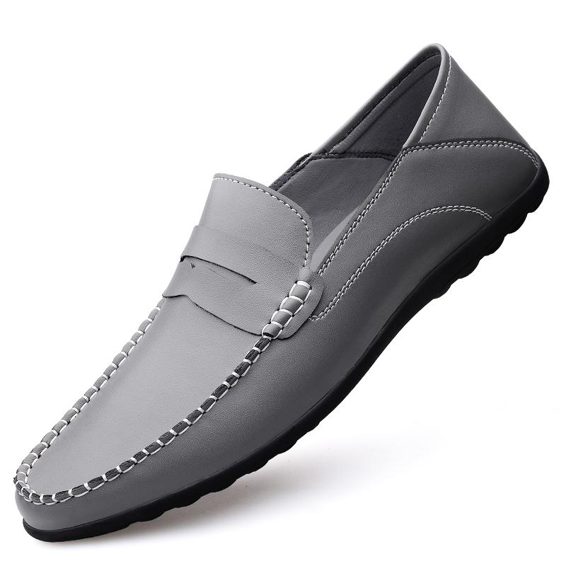 

Модные мужские туфли мокасины для мужчин мужские итальянские кожаные туфли мужские лоферы большой размер 38-46 формальные дизайнерские черные свадебные роскошные 46 серый